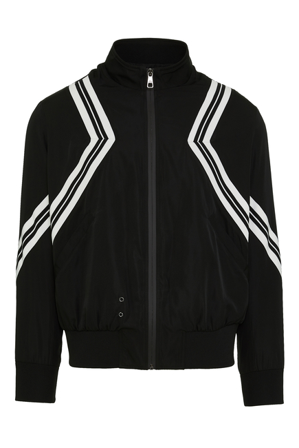 Varsity Stripes Bomber Jacket